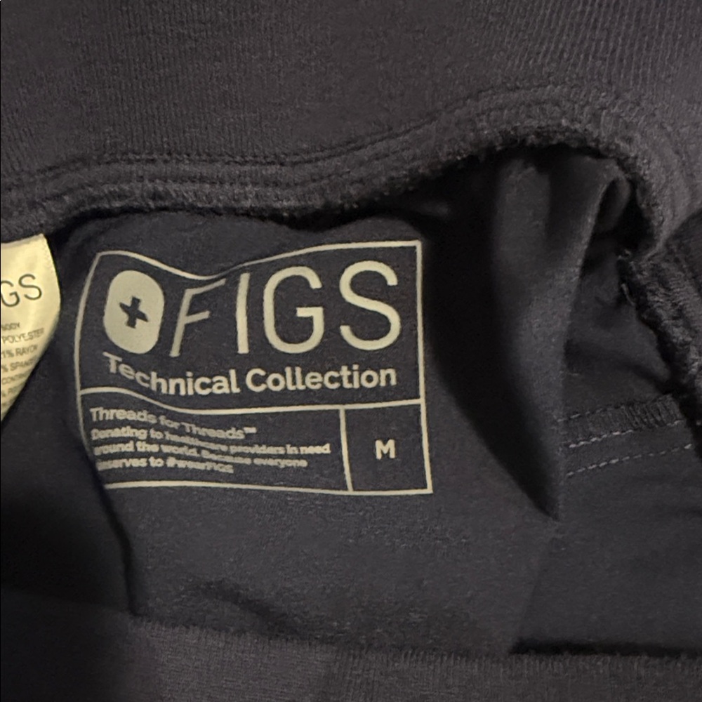 Navy blue figs pants - Picture 3 of 3